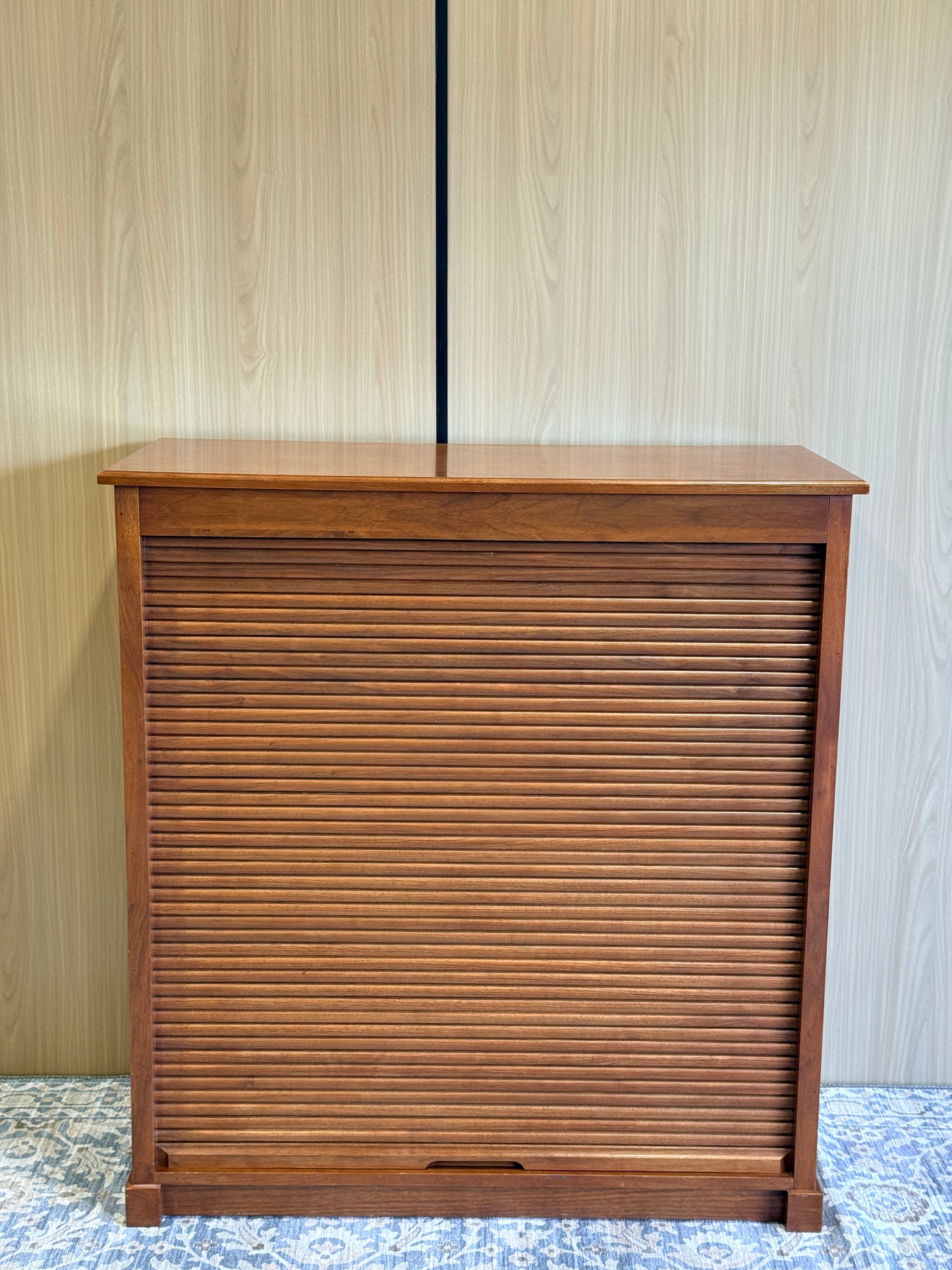 Tambour Door Paper Storage Cabinet