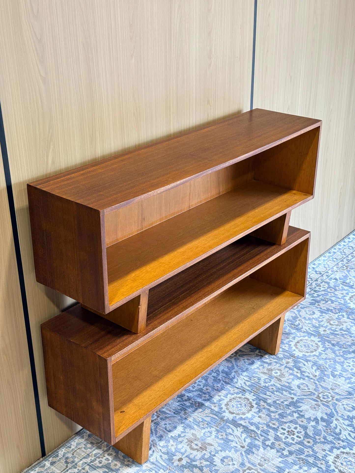 Vintage Midcentury Modern Teak Room Divider/Bookcase