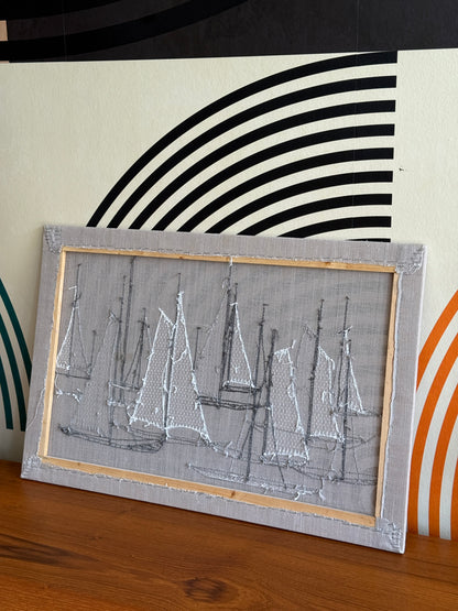 Vintage Sailboats Hanging Wall Art