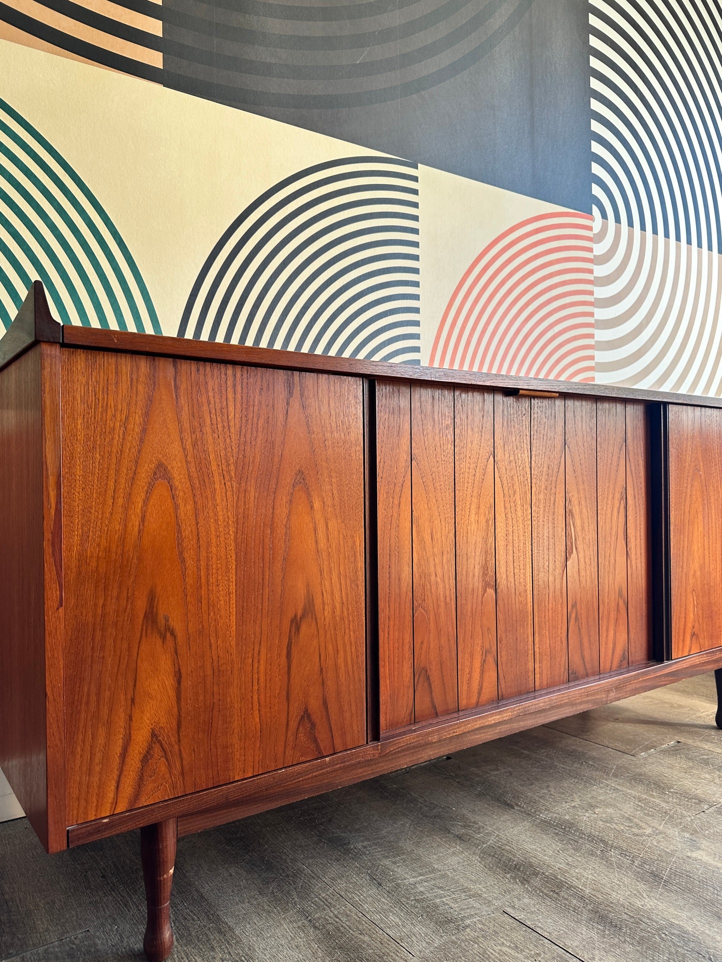 Vintage Converted Teak Credenza