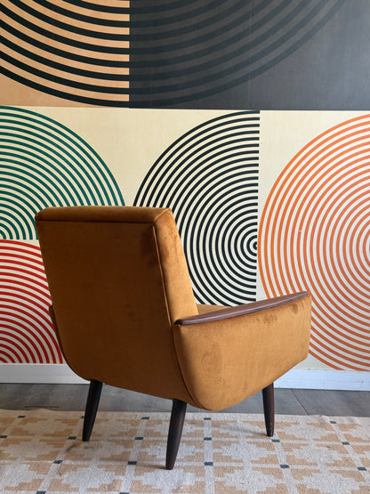 Vintage Teak Arm Lounge Chair