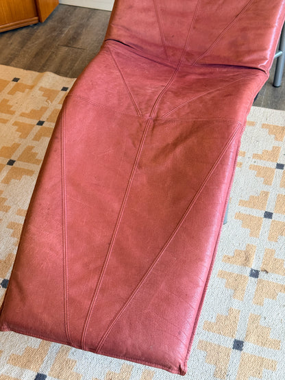 Tord Björklund “Skye” Leather Chaise for Ikea,1980s