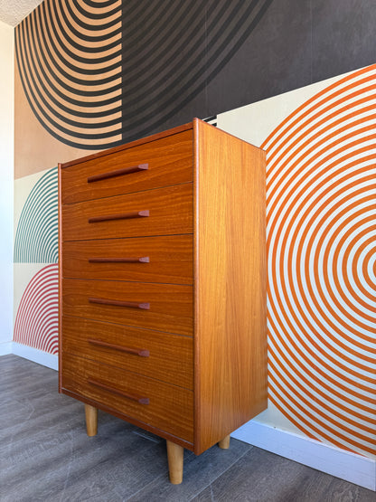 Vintage Teak Chest of Drawers