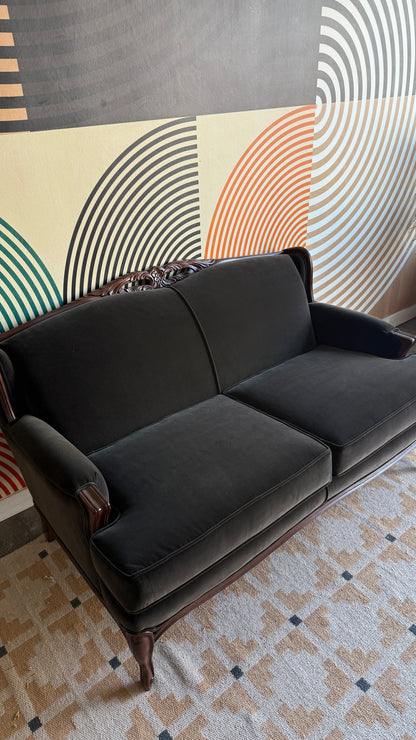 Victorian Style Vintage Loveseat – Professionally Reupholstered