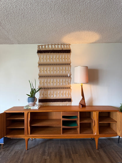 Johannes Andersen Model -19 Tambour-Door Credenza for Uldum Møbelfabrik