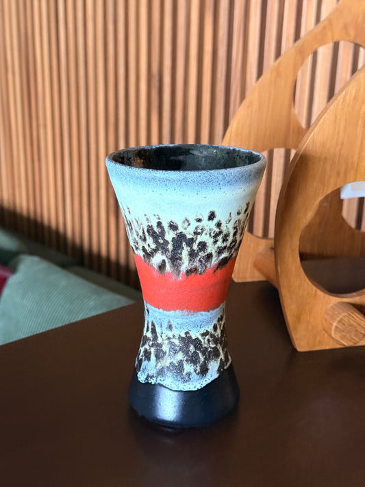 Vintage W.German Fat Lava Pottery Vase,103-18