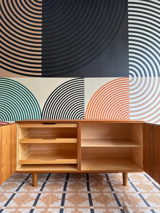 Vintage Danish Teak Sideboard by Hundevad