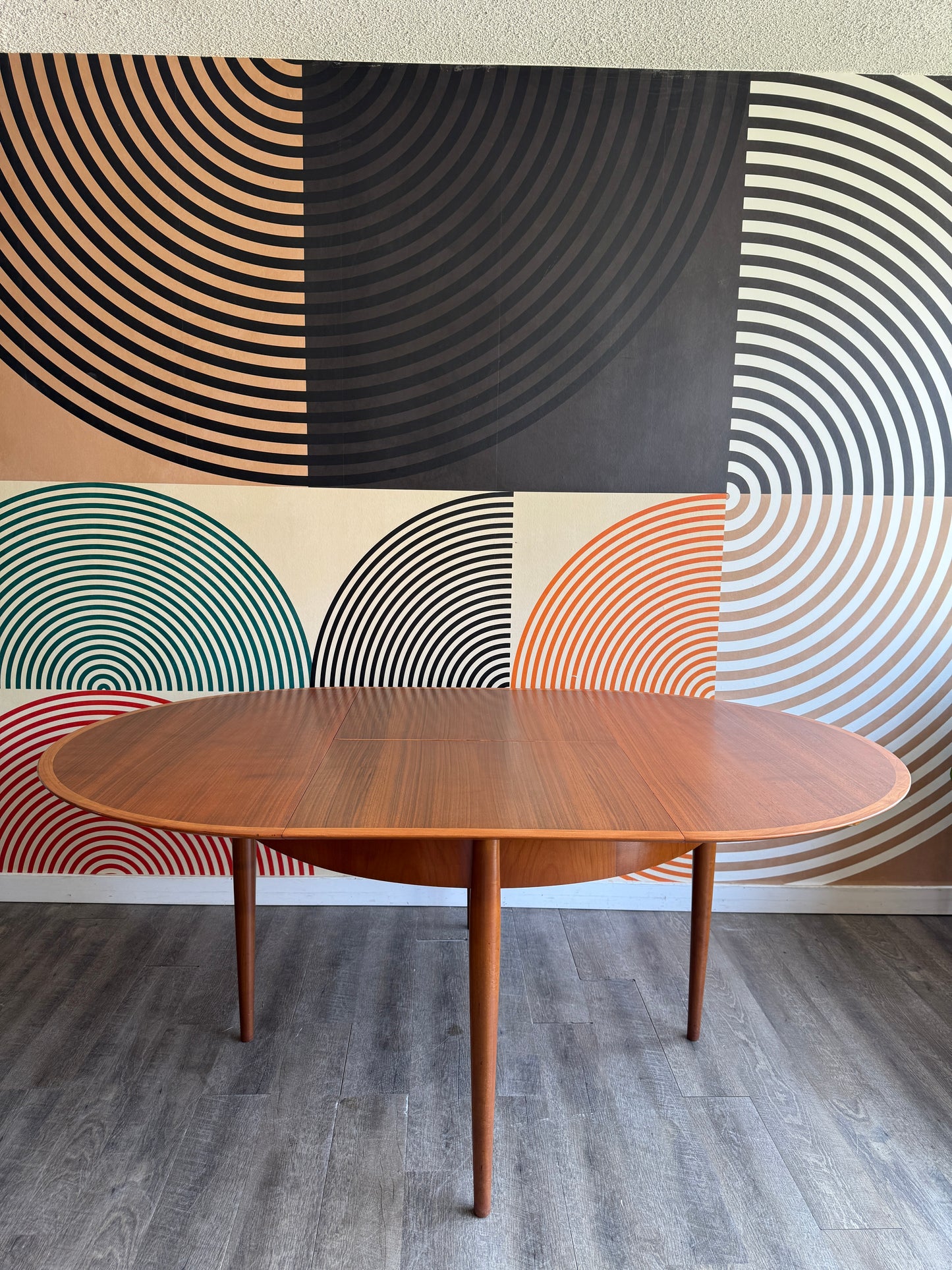 Round Teak Dining Table by Ernst Martin Dettinger for Lübke, Germany, 1960s