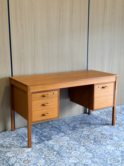Vintage Danish Teak Desk by Domino