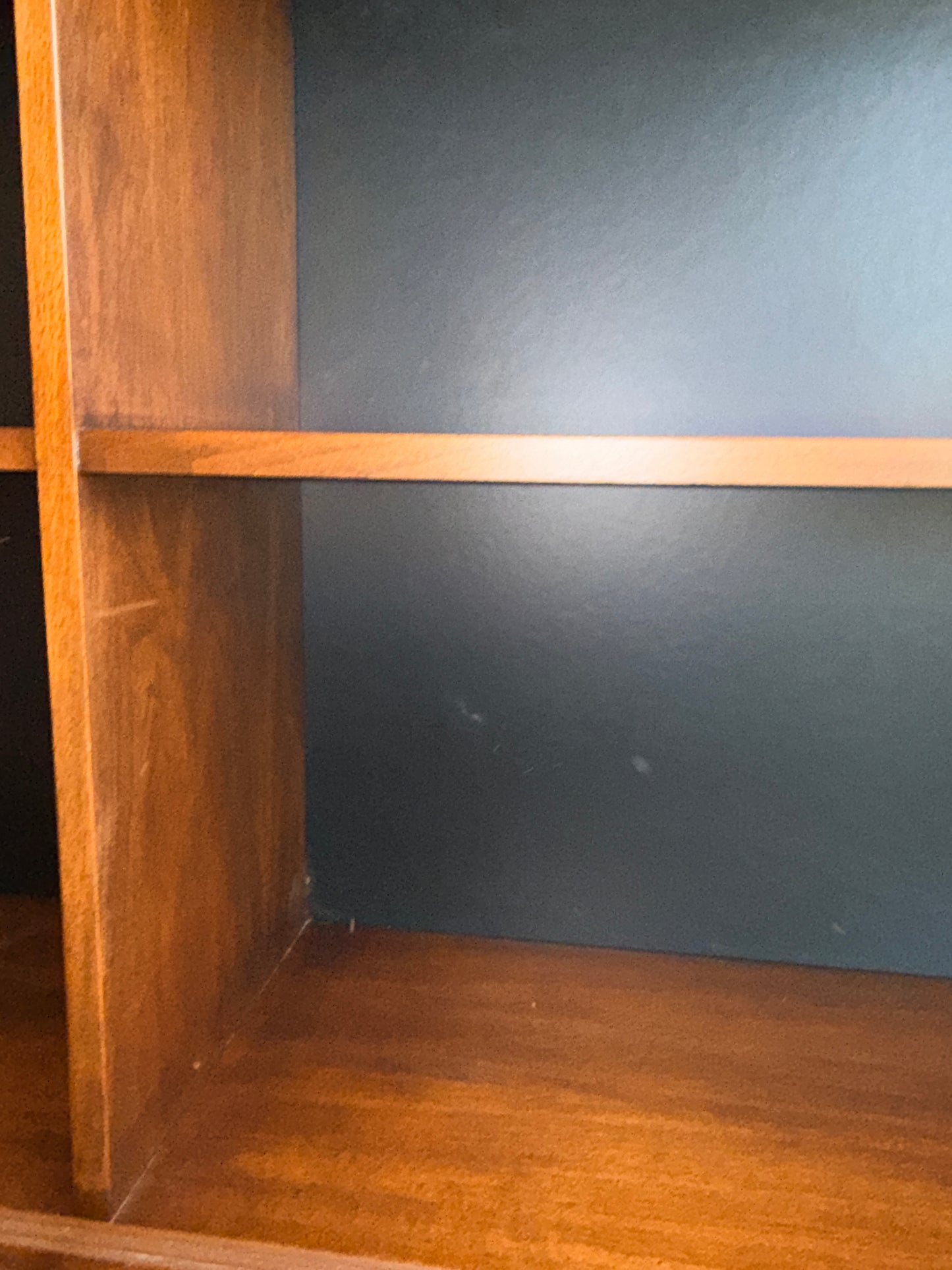 Vintage Walnut Bookcase on Custom Base