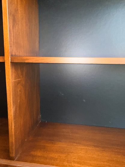 Vintage Walnut Bookcase on Custom Base