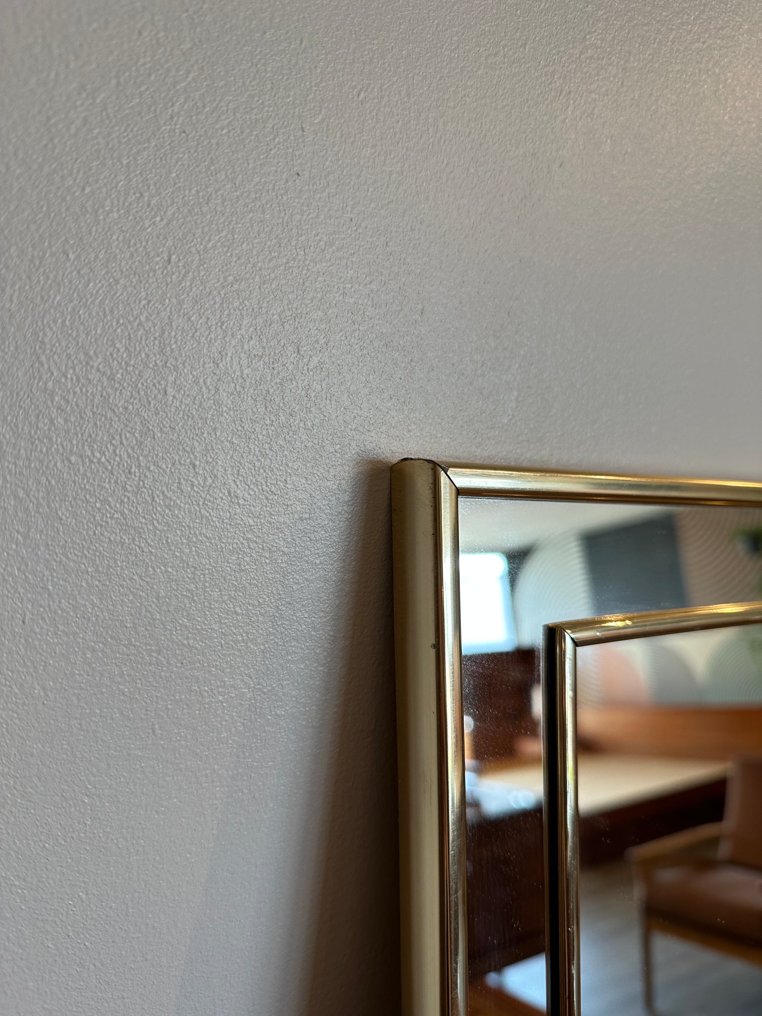 Vintage Gold Tone Wall Mirror