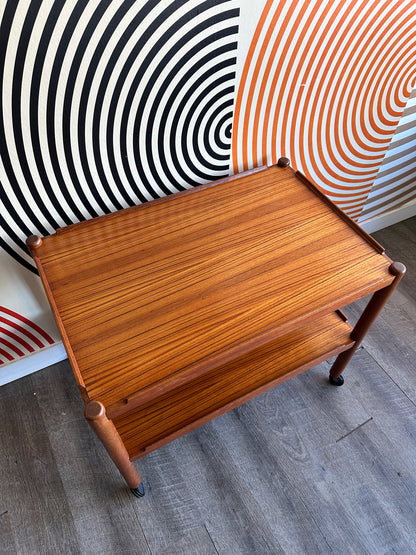 Vintage Teak Bar Cart