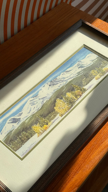 Vintage Limited Edition Mountain Landscape Print