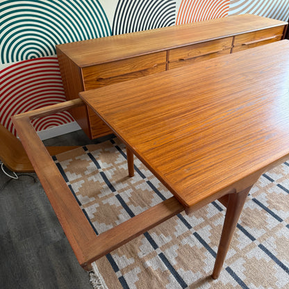 Danish Expanding Teak Dining Table by Faarup Mobelfabrik