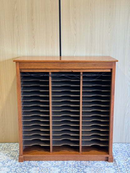 Tambour Door Paper Storage Cabinet