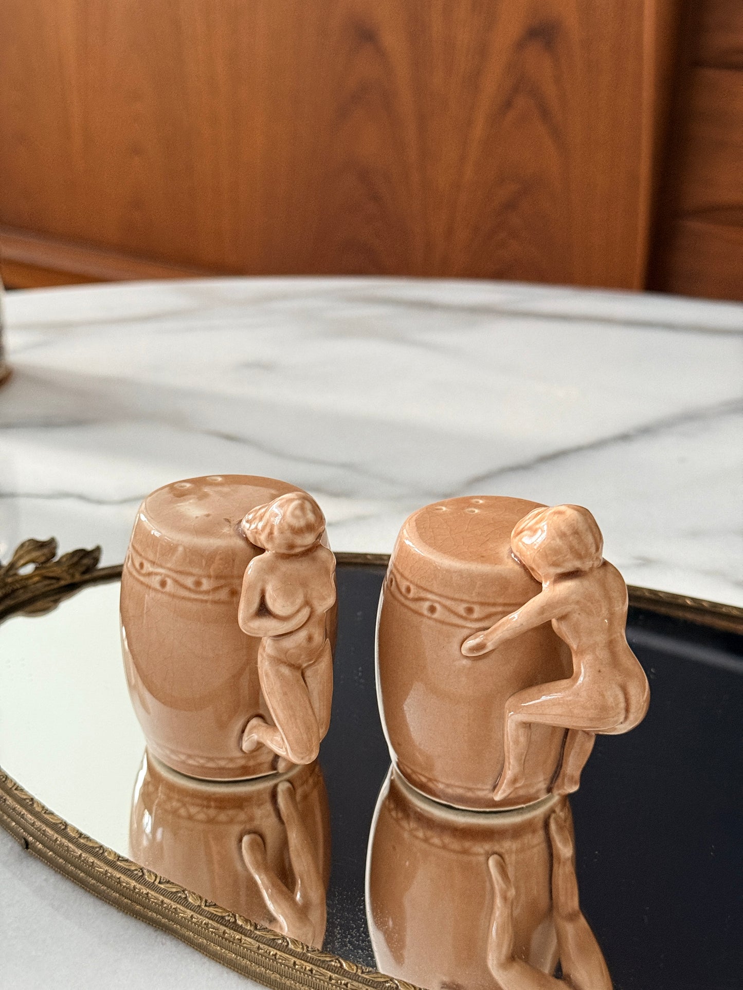 Vintage Nude Collectible Salt and Pepper Shakers