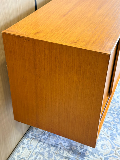 Vintage Swedish Teak Sideboard 75”