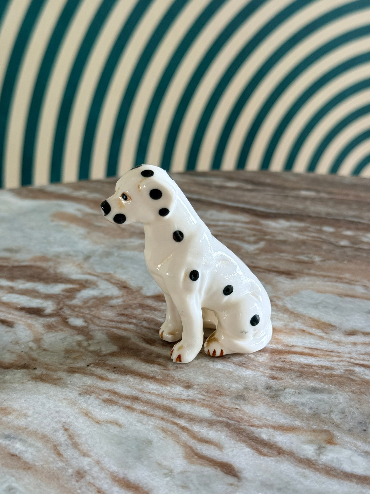 Vintage Bone China Dalmatian Figurine 3"