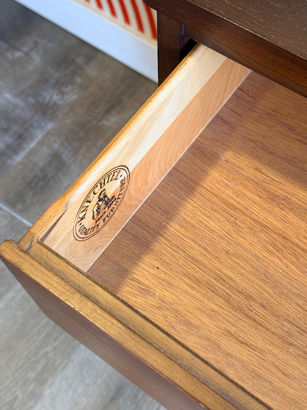 Pair of Vintage Walnut Nightstands by Knechtel