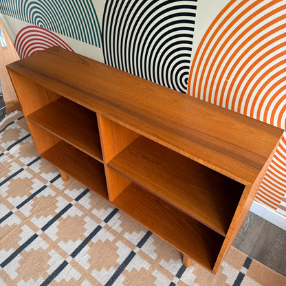 Compact Vintage Teak Bookcase