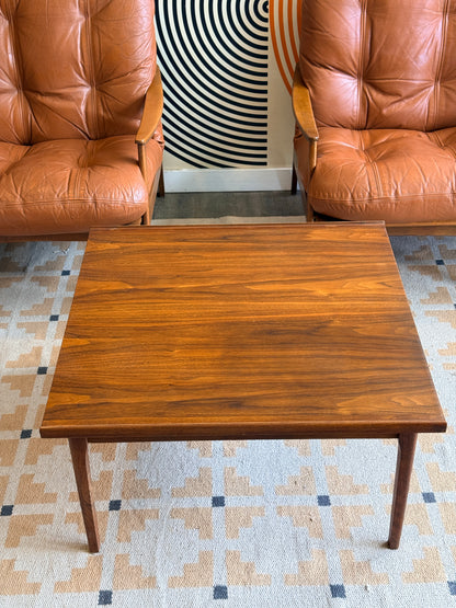 Vintage Walnut Square Coffee Table