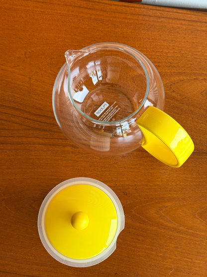 Vintage Yellow Assam Round Teapot Press with Infuser by Bodum