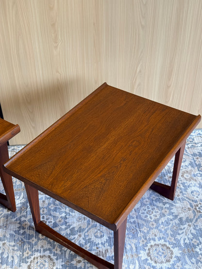Pair of Vintage Teak Side Tables
