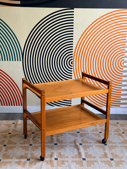 Danish Teak Bar Cart