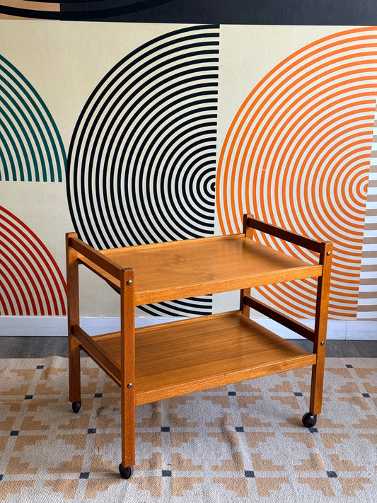 Danish Teak Bar Cart