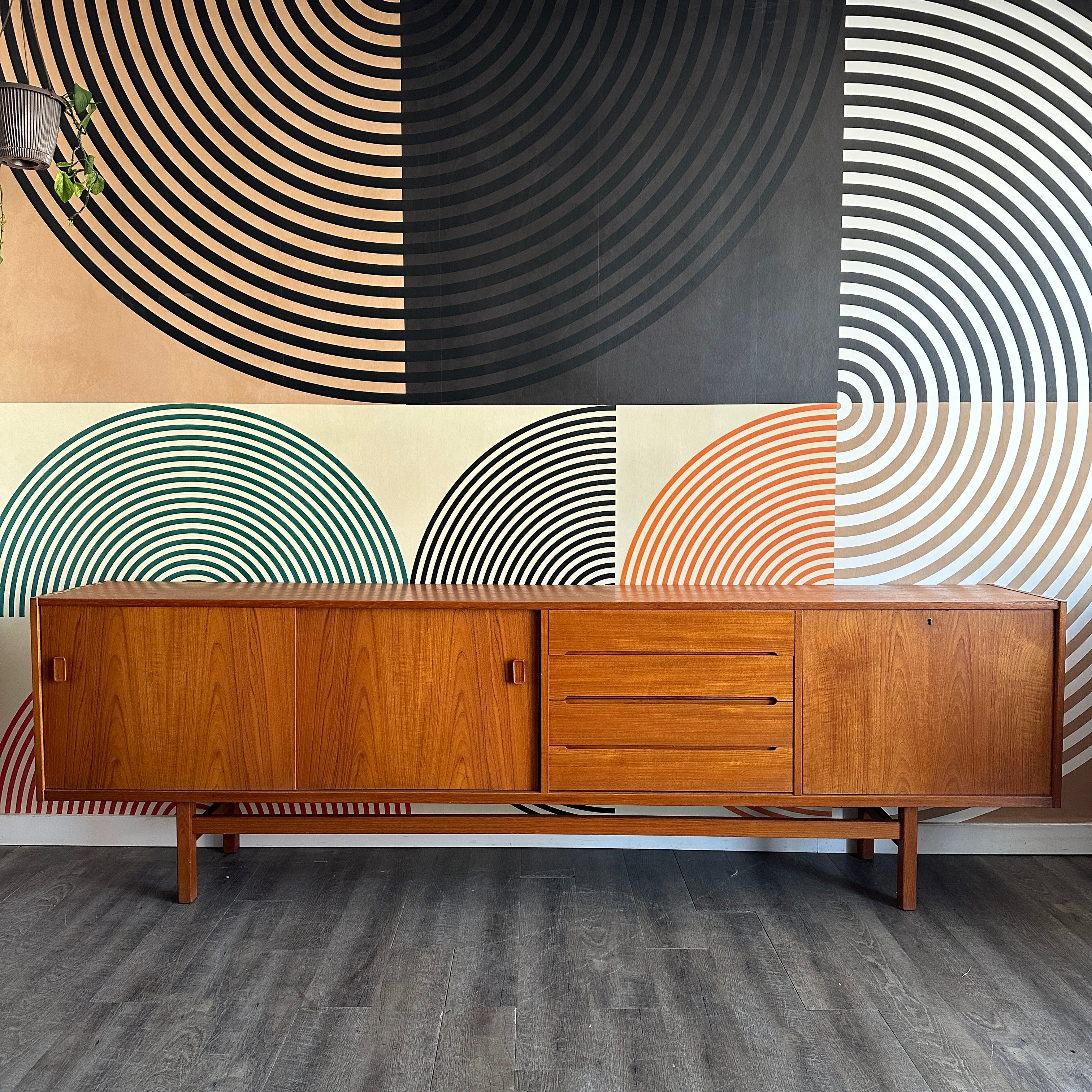 Mid century teak deals credenza