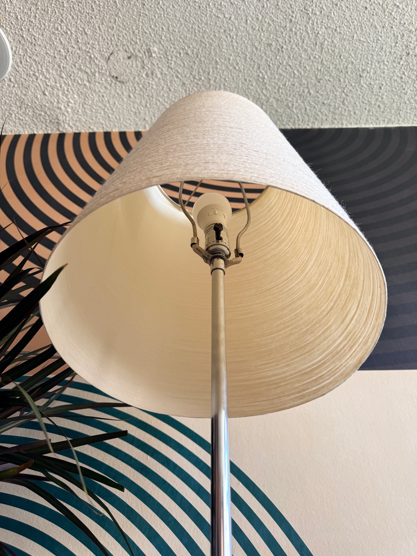 Adjustable Lotte Floor Lamp with the Original Fibreglass Shade