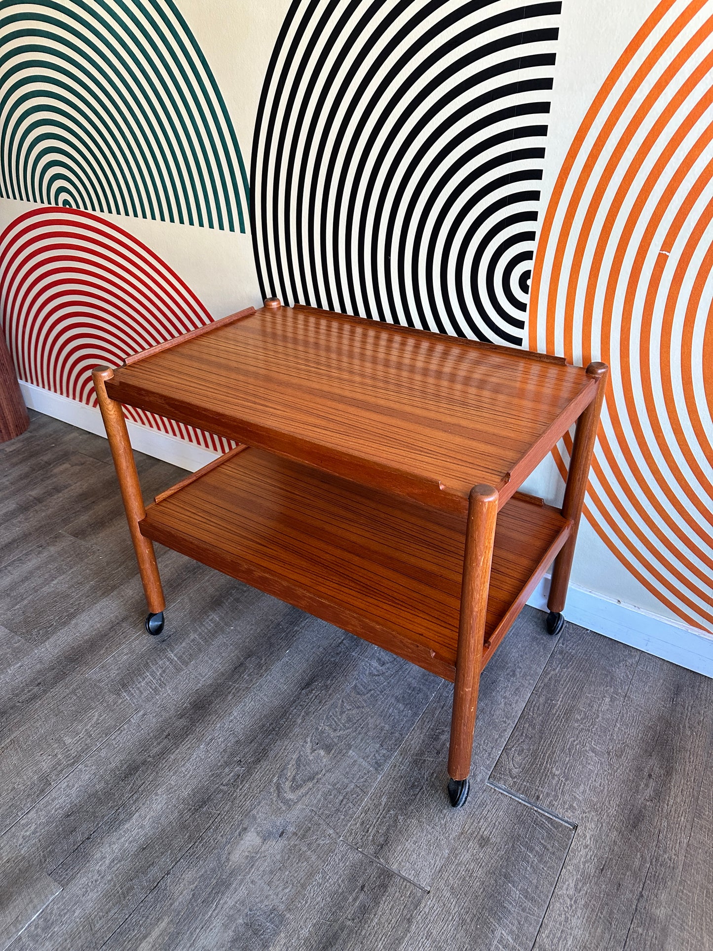 Vintage Teak Bar Cart