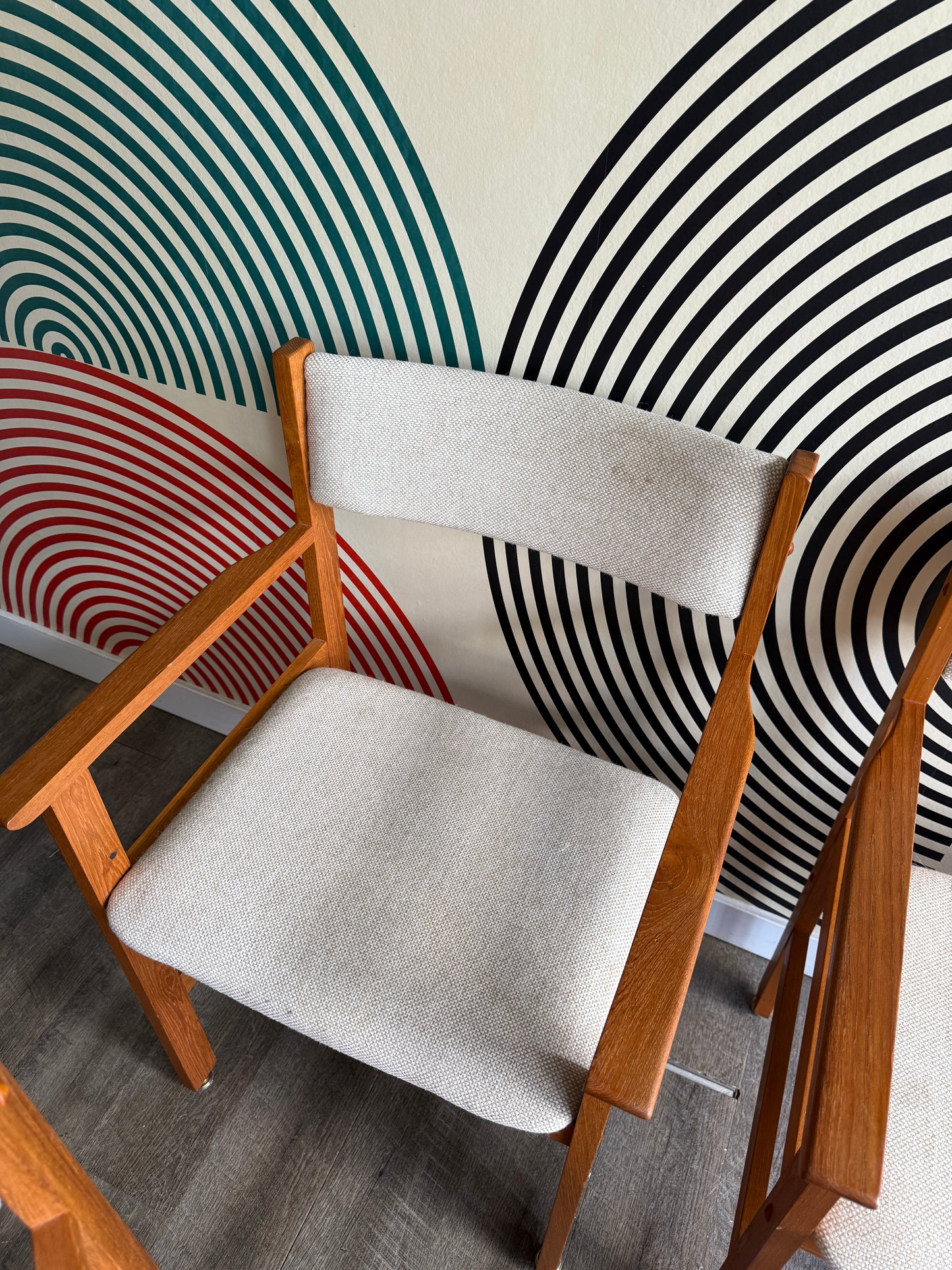 Set of 4 Vintage Teak Dining Chairs