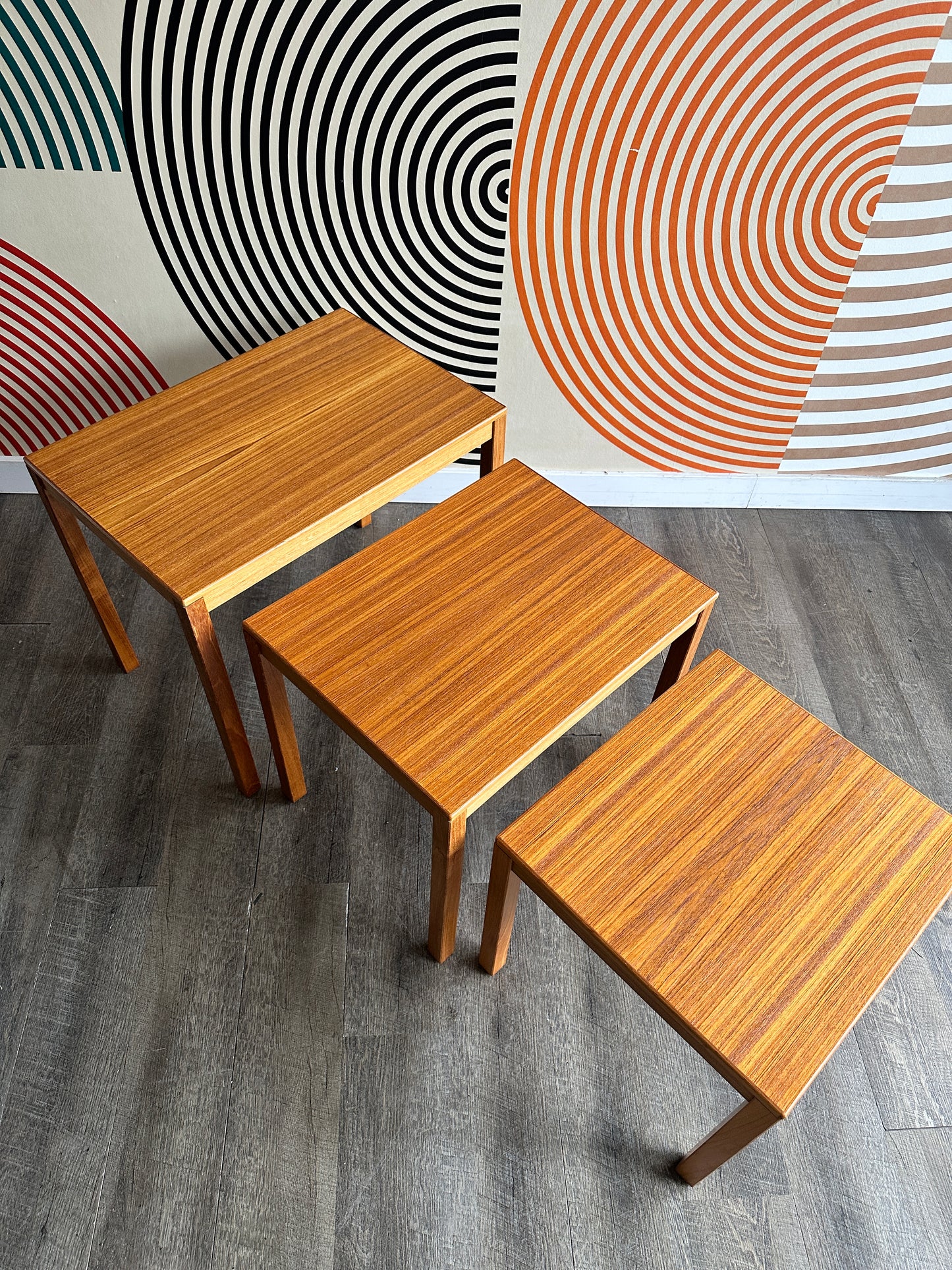 Danish Retro Teak Nesting Tables