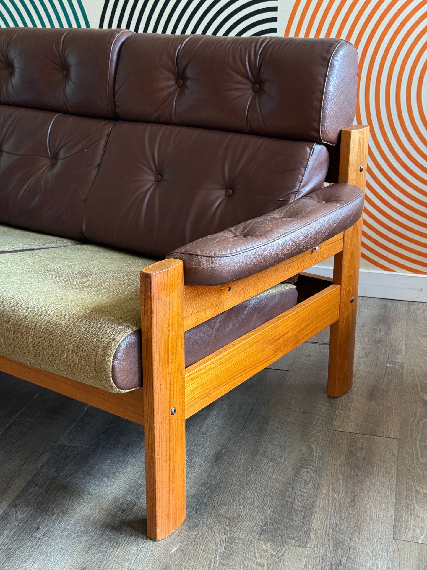 Vintage MCM Teak Sofa