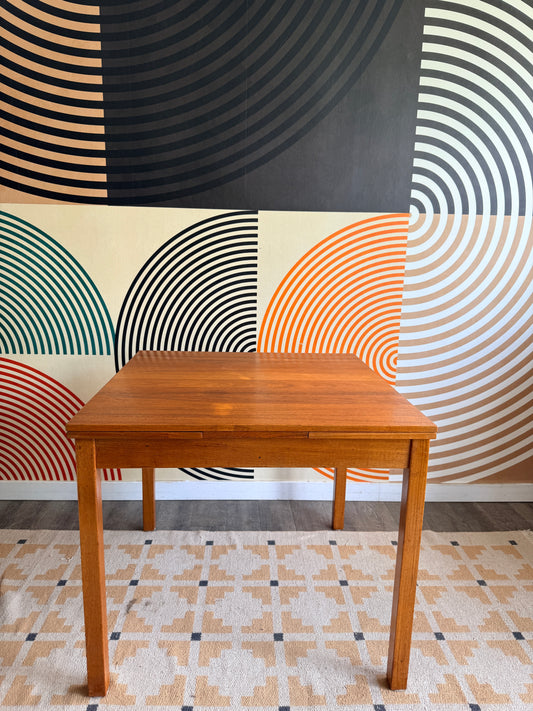 Vintage Square Teak Dining Table