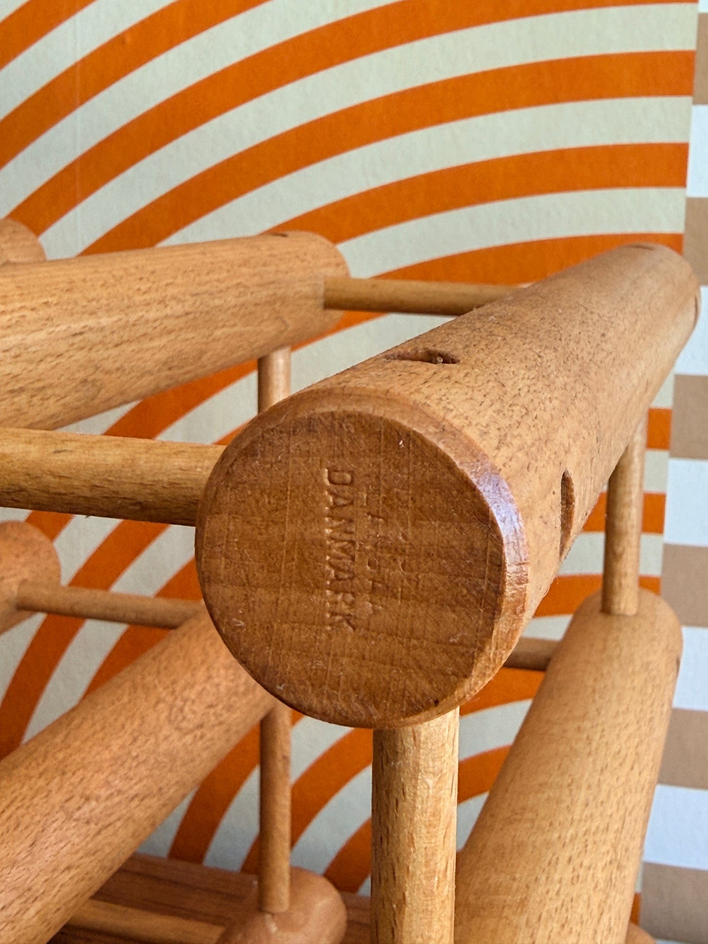 Vintage Danish Wine Rack by Nissen Langaa