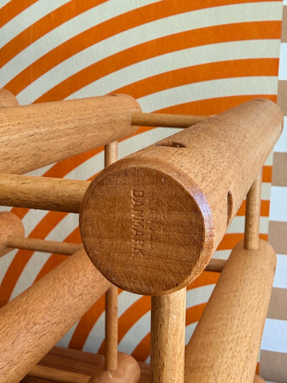 Vintage Danish Wine Rack by Nissen Langaa