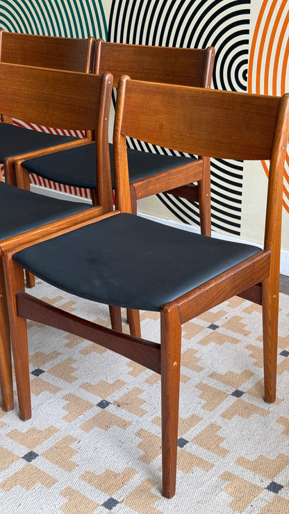 Set of 4 Frem Rojle Teak Dining Chairs