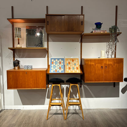 Vintage Teak Modular Wall Unit