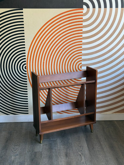 Vintage Walnut Bookshelf