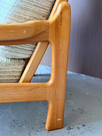 Vintage MCM Solid Teak Lounge Chairs