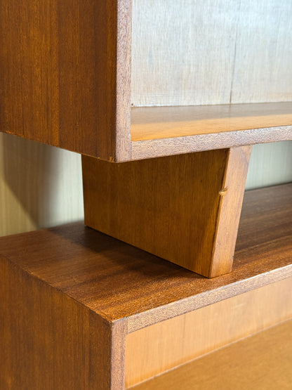 Vintage Midcentury Modern Teak Room Divider/Bookcase