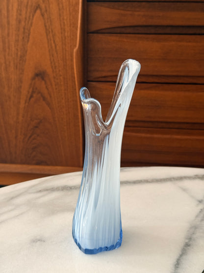 Small Blue Swung Vase