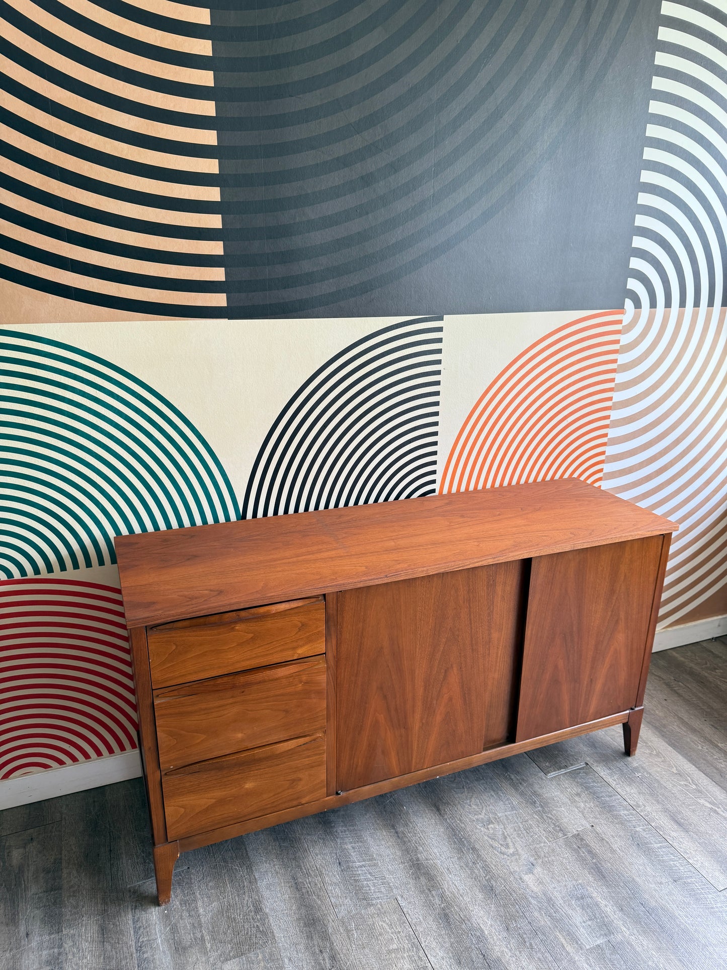 Vintage Kaufman Walnut Credenza/Sideboard