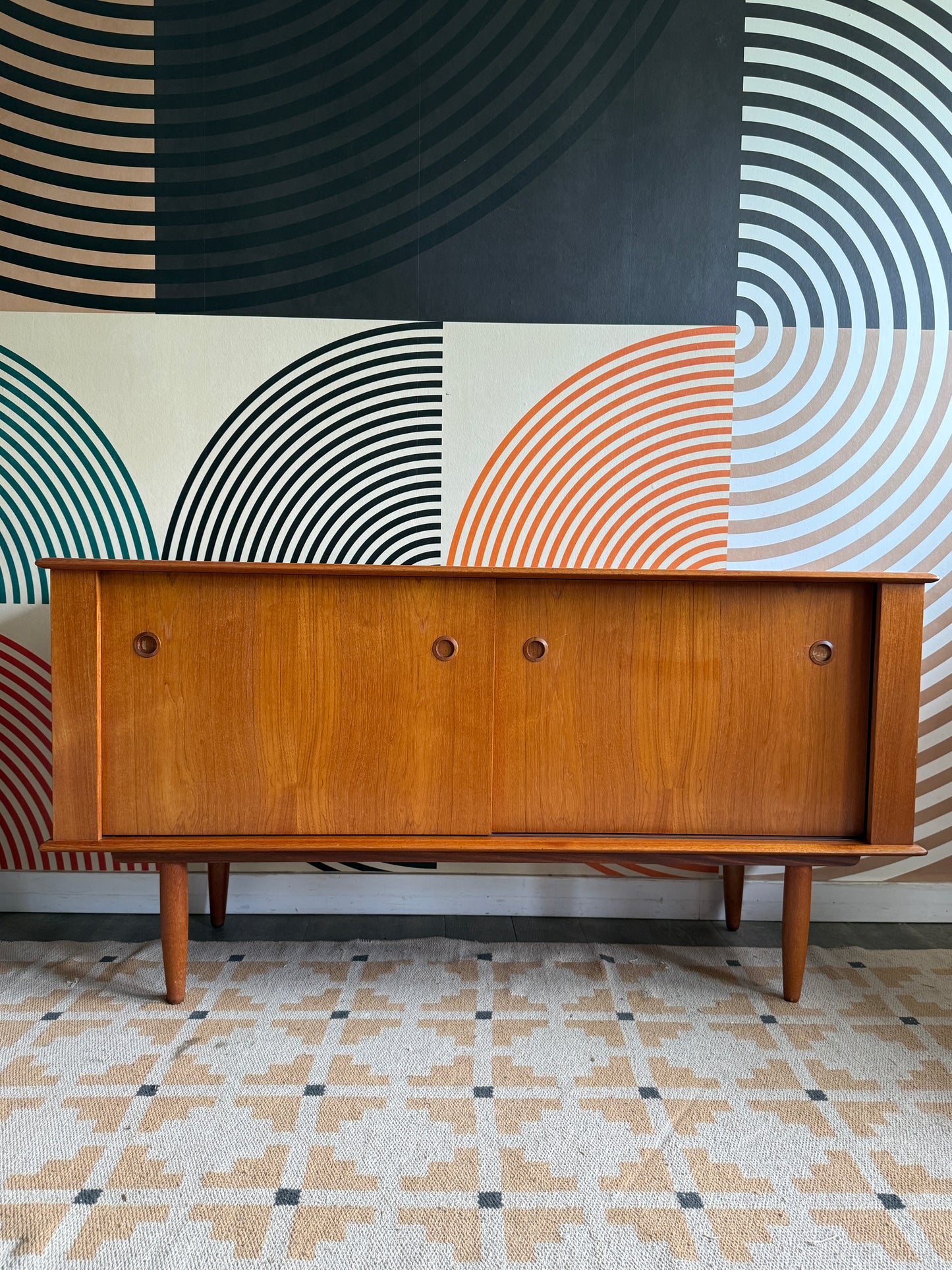 Mid-Century Modern Teak Credenza