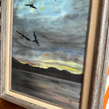 Vintage Original Painting, Signed and Framed