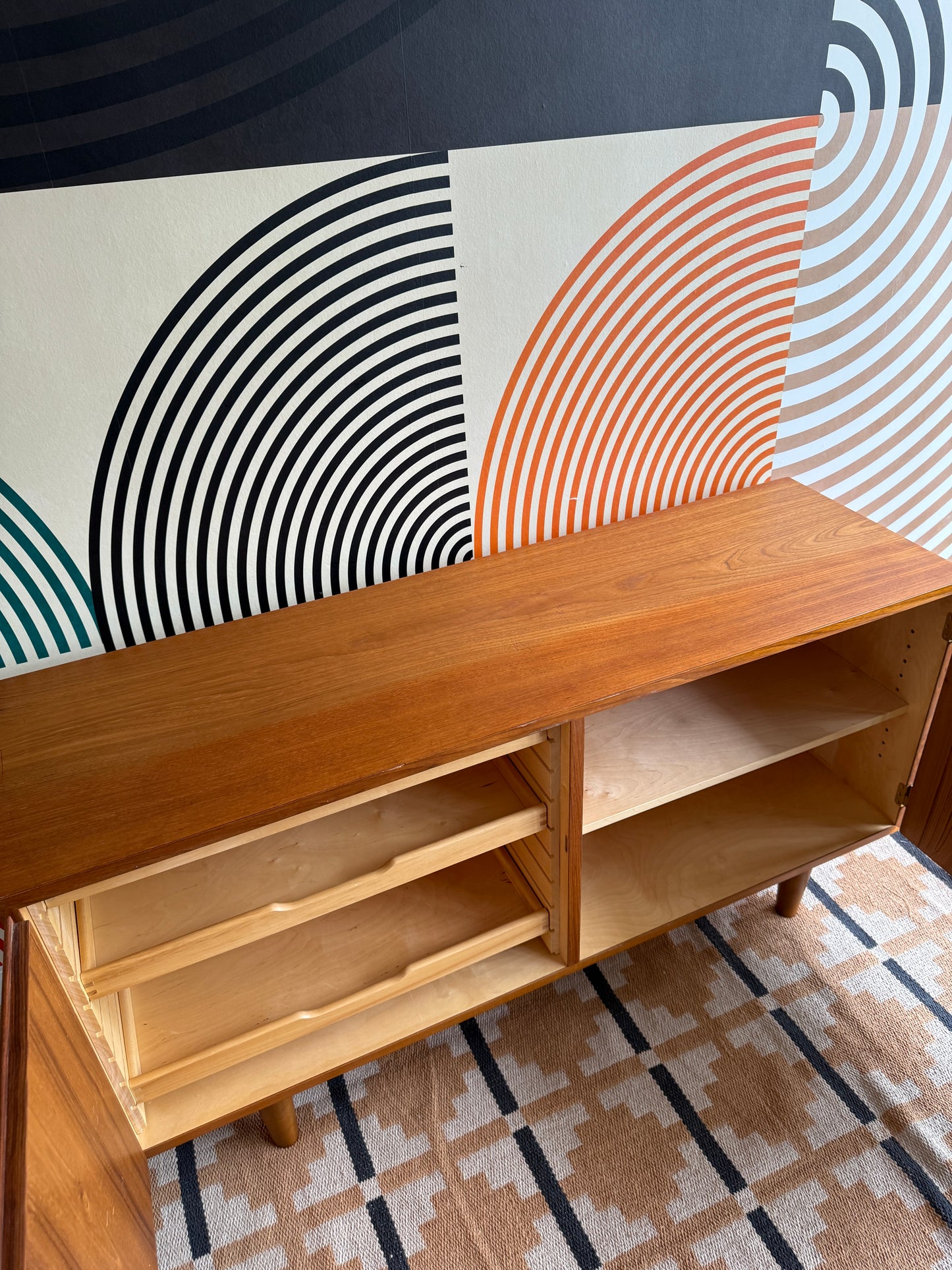 Vintage Danish Teak Sideboard by Hundevad