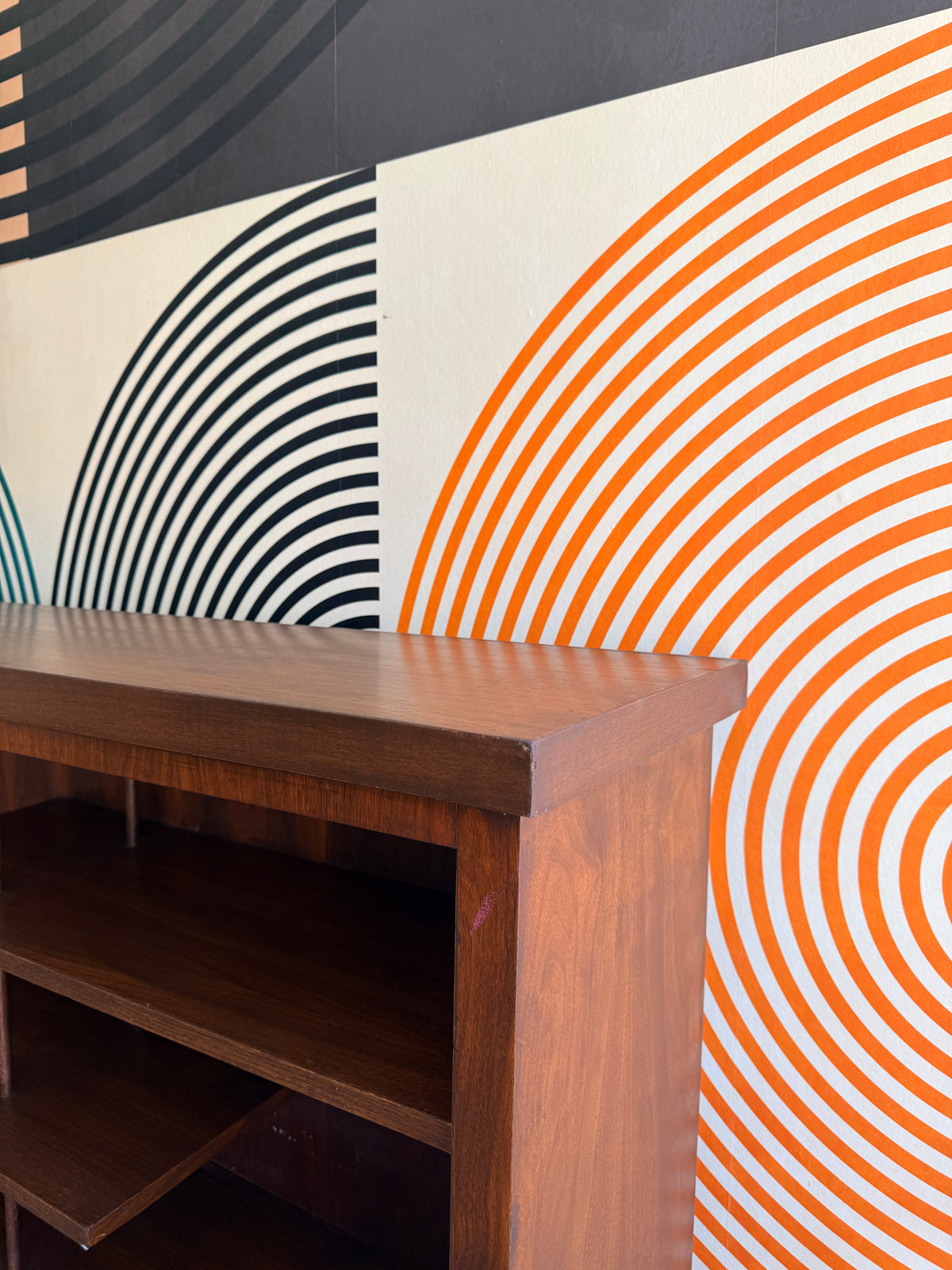 Vintage Walnut Bookcase